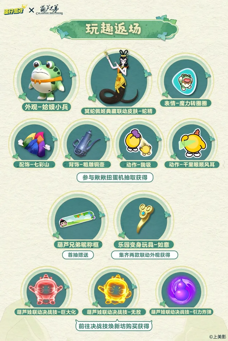 《蛋仔派对》x《葫芦兄弟》联动返场