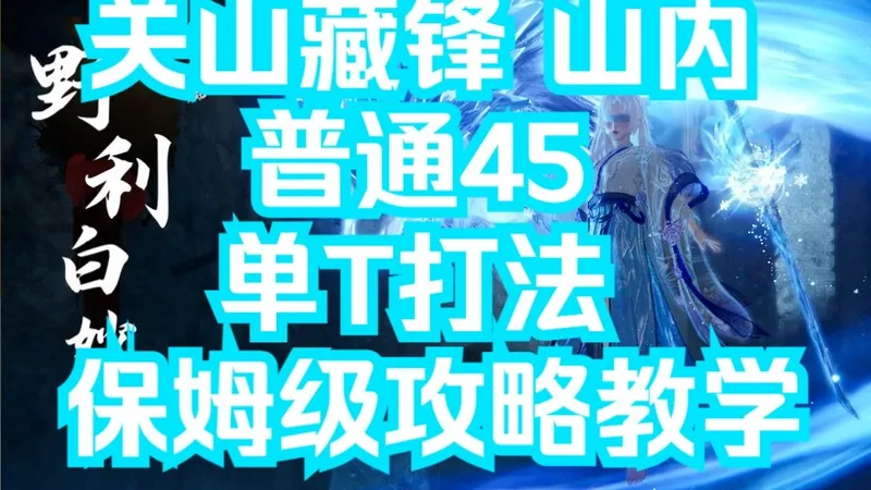 胡图图：【关山藏锋 山内45】 超详细指挥攻略！！！野利白秒！米擒负！单T！