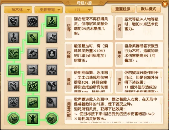 《梦幻西游》神木林经脉点法推荐