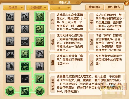《梦幻西游》盘丝洞全流派经脉点法推荐
