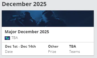 《CSGO》2025赛程表更新