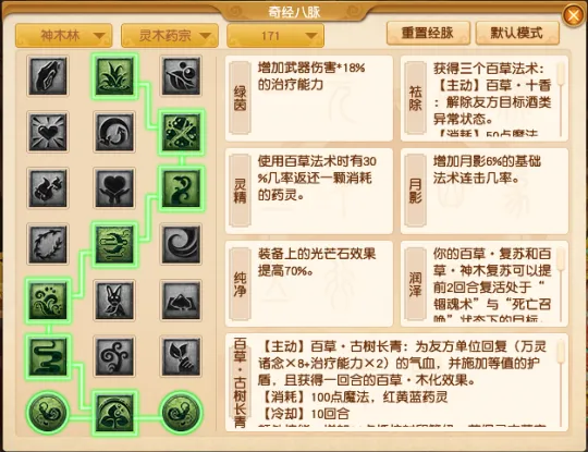 《梦幻西游》神木林经脉点法推荐