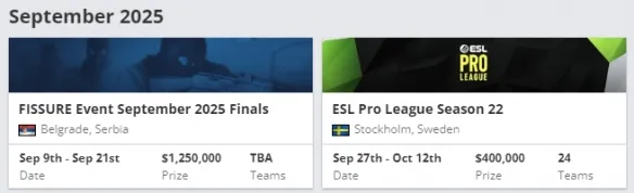 《CSGO》2025赛程表更新