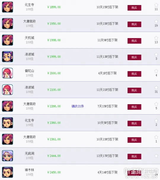 《梦幻西游》大区推荐