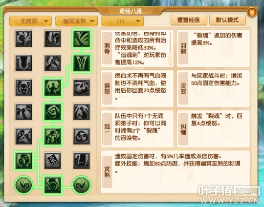 《梦幻西游》无底洞经脉流派详解