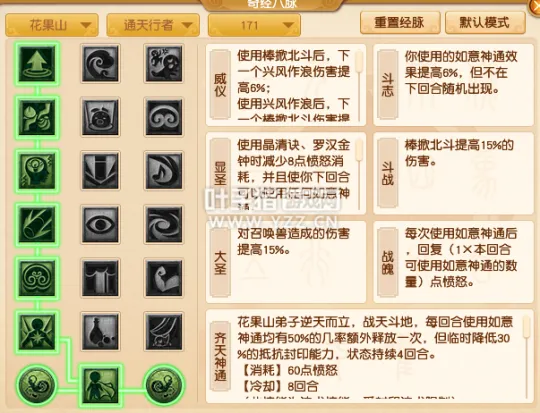 《梦幻西游》2021年花果山经脉调整