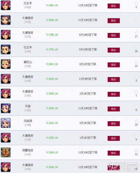 《梦幻西游》大区推荐