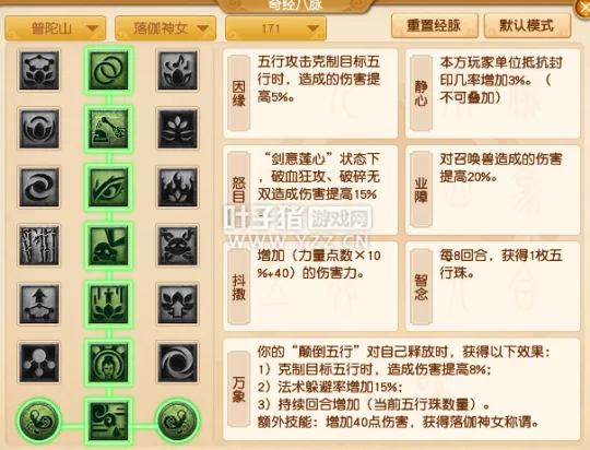 《梦幻西游》2021年普陀山经脉调整