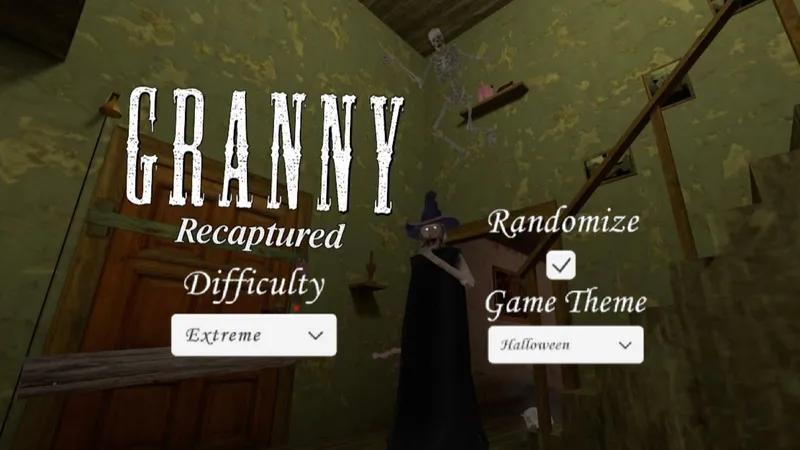真正的随机刷新点？【Granny - Recaptured v1.3.0更新】极限模式+万圣节氛围(1.8.7)+随机刷新点 一命通关