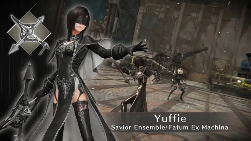 《最终幻想7永恒危机》蒂法换上2B战衣