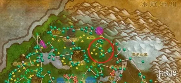 《魔兽世界时光服》索拉查盆地双采无限刷新点详解