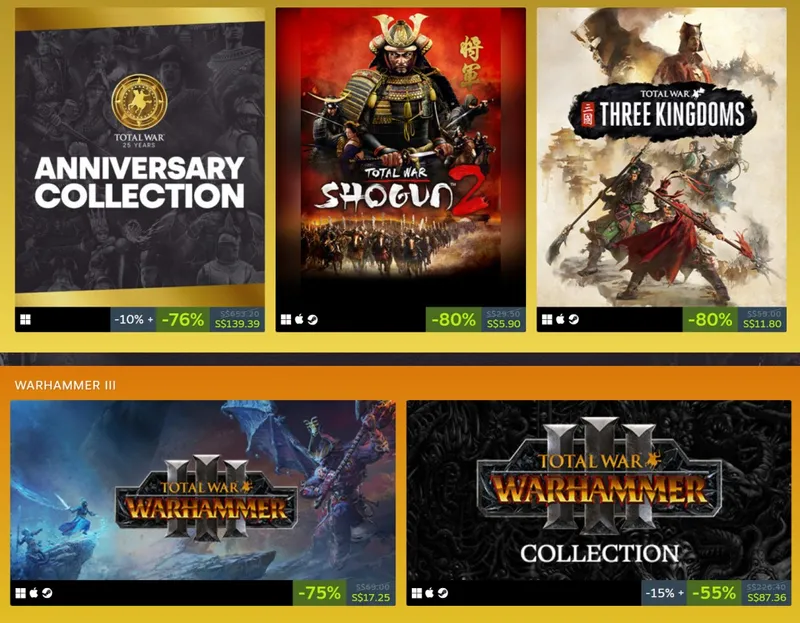 《全面战争》25周年纪念