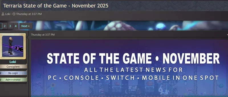 《泰拉瑞亚》1.4.5版本开发日志发布