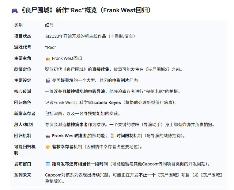 《丧尸围城》正统续作开发中