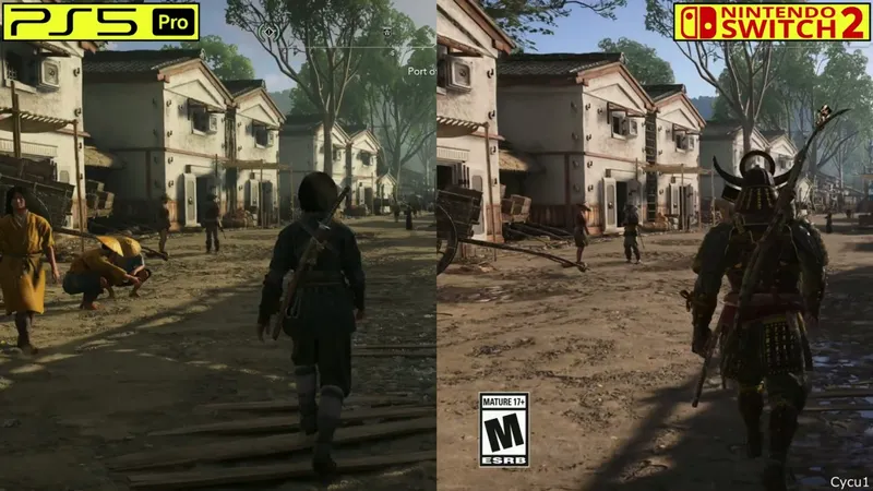 《刺客信条：影》PS5Pro与Switch2画面对比