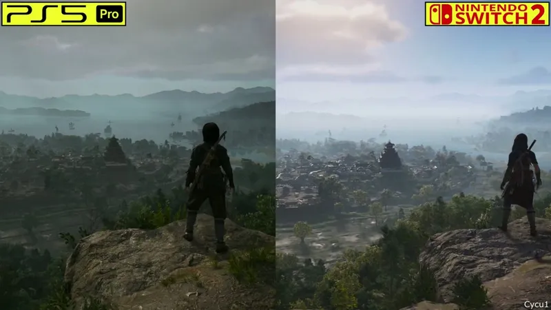 《刺客信条：影》PS5Pro与Switch2画面对比