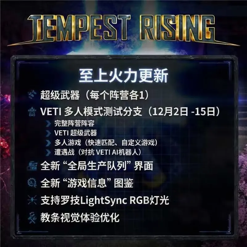 《风暴崛起》至上火力更新
