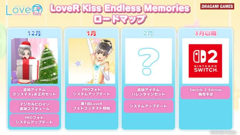 《LoveRKiss》更新计划公布-Switch2版本确认发售窗口