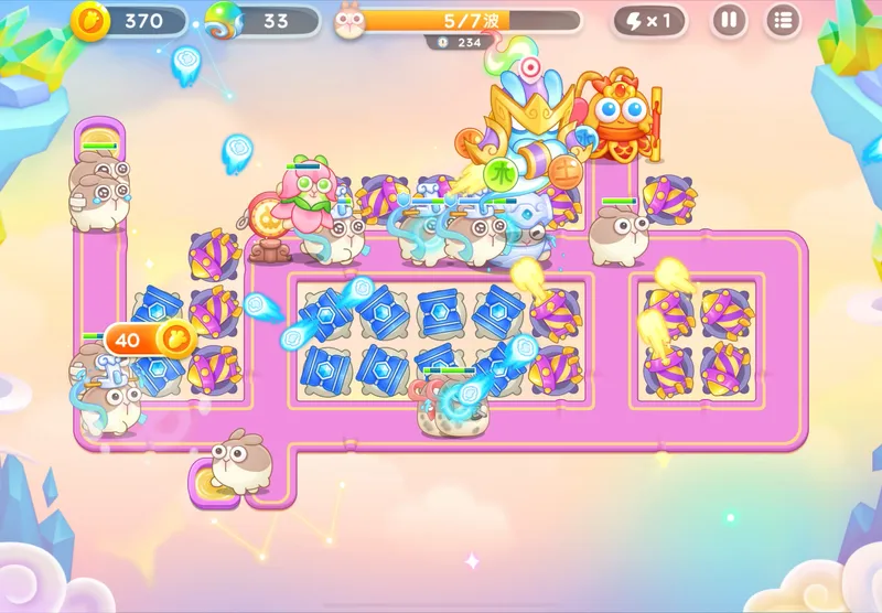 【保卫萝卜4】12月7日周日 五合一星君无伤93灵珠 破铜烂铁的炮塔组也有一个想要高分的梦