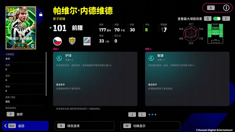 《实况足球》内德维德铁人精神