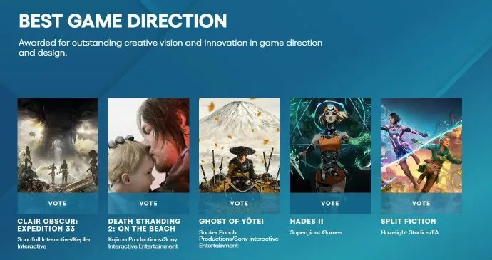 《光与影：33号远征队》入围TGA2025年度最佳游戏