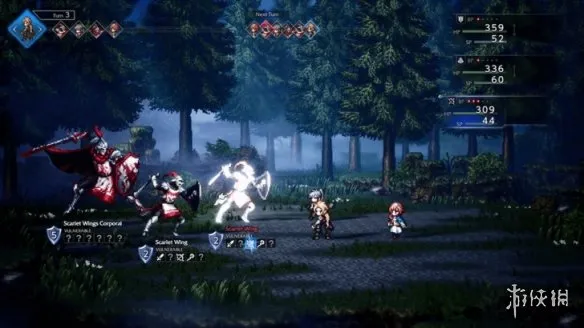 《歧路旅人0》绯红之翼统领打法