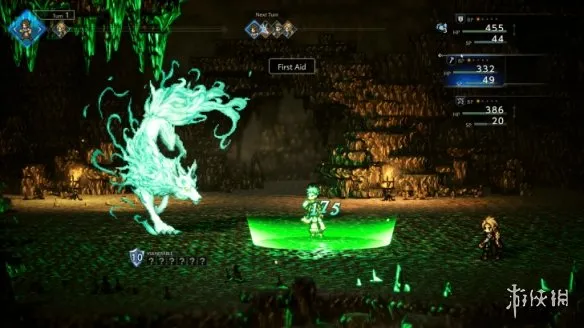 《歧路旅人0》苍绿色的巨狼BOSS打法