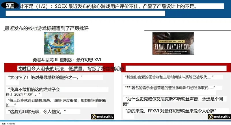 《最终幻想16》销量下滑
