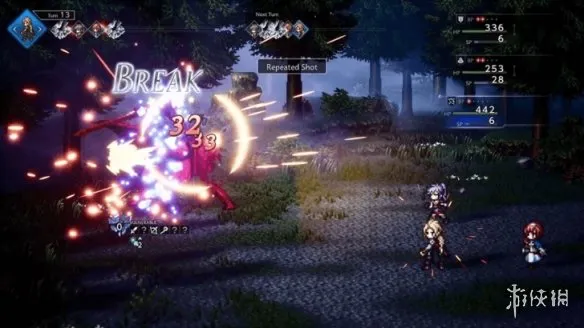 《歧路旅人0》绯红之翼统领打法