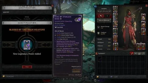 《暗黑破坏神4》第11赛季圣化系统介绍-装备强化新机制详解