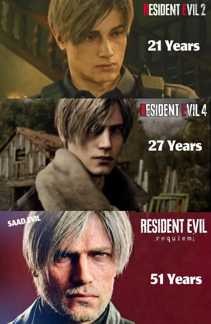 《生化危机》里昂角色成长史-从21岁到51岁的变迁