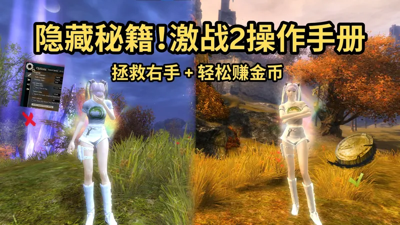 《激战2》几个隐藏设置！一键激活高效操作，轻松赚金币！