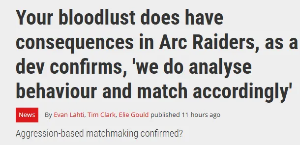 《ARCRaiders》匹配系统揭秘