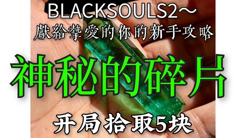 BLACKSOULS2-献给挚爱的你的新手攻略：开局获取5块神秘的碎片（强化特殊武器）