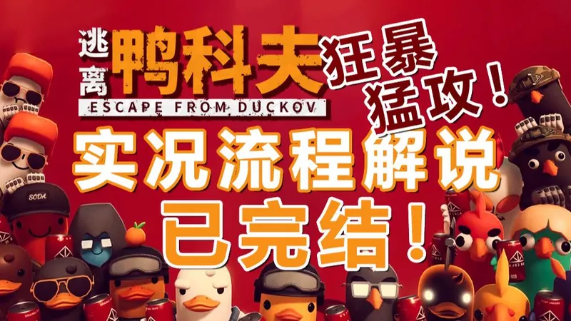 【逃离鸭科夫】狂暴难度全流程新手攻略！已完结 嘎嘎~ 逊兮解说