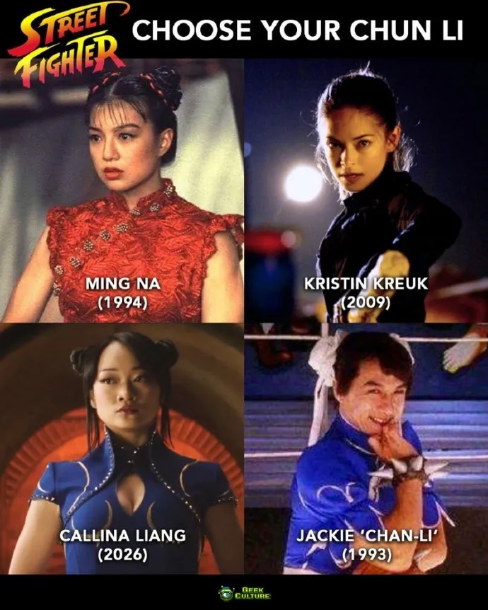 《街头霸王》春丽真人版回顾-成龙版成经典天花板