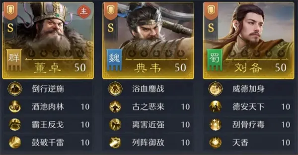 《九牧之野》董卓反击盾阵容玩法攻略-太师吸血弓阵容详解