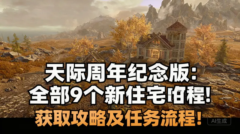 [中配]天际周年纪念版：全部9个新住宅！获取攻略及任务流程！ - Mike - The Gaming Dad