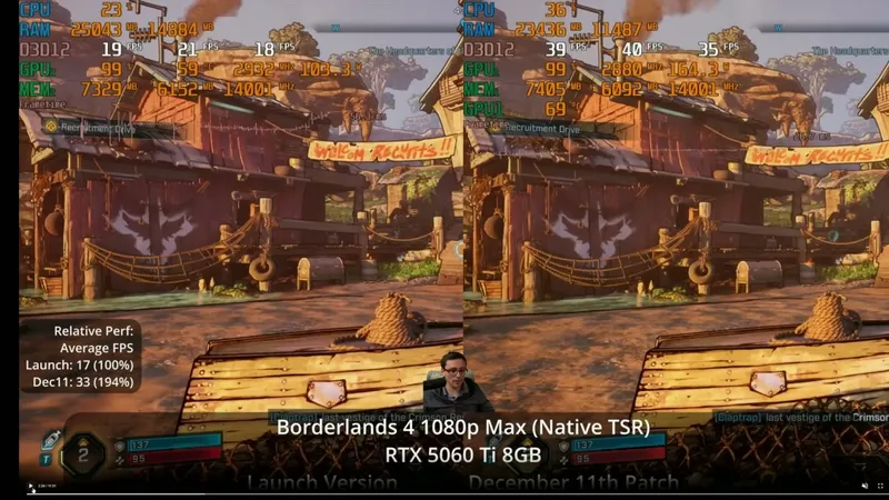 《无主之地4》PC版性能大提升