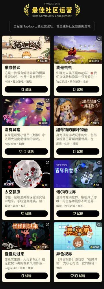 《错误类型:TypeError》斩获2025聚光灯GameJam大奖