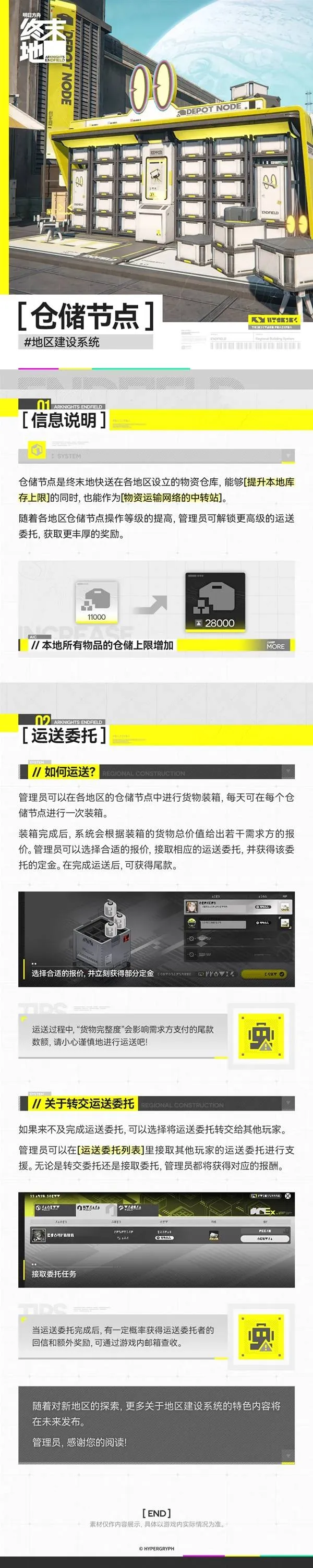 《明日方舟》终末地地区建设系统详解