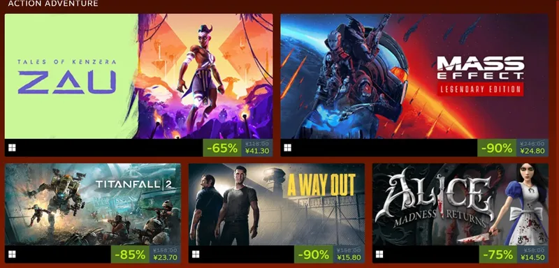 《龙腾世纪》系列Steam特卖