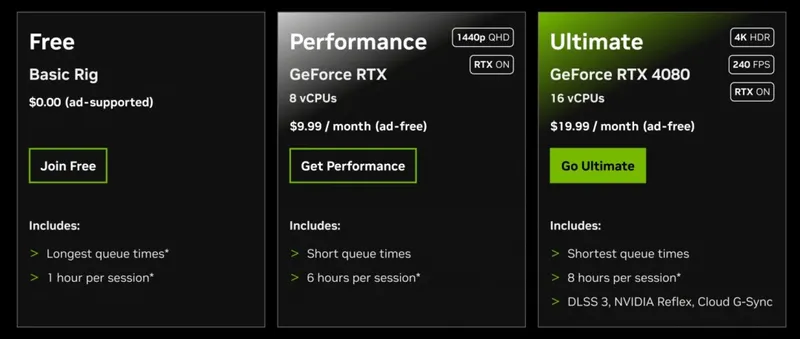 英伟达云游戏时长限额