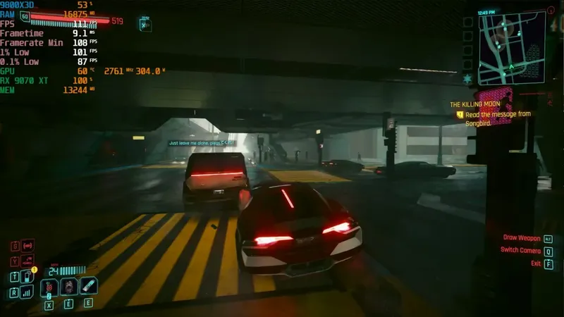 《赛博朋克2077》FSRRedstone测试