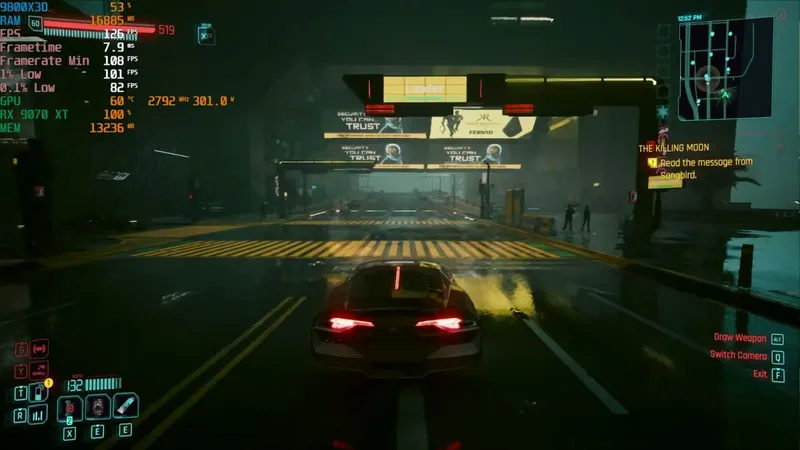 《赛博朋克2077》FSRRedstone测试