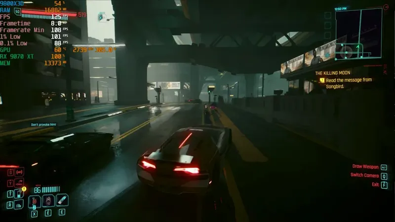 《赛博朋克2077》FSRRedstone测试