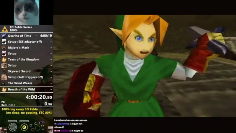 《塞尔达》3D版7部100%速通挑战