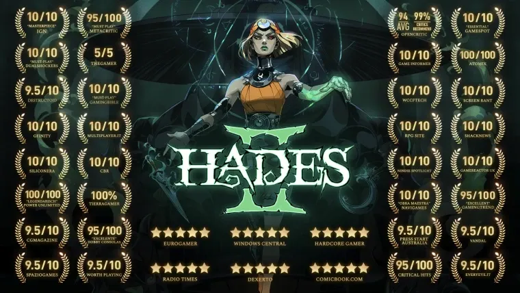 《哈迪斯2》荣登OpenCritic2025年度榜首