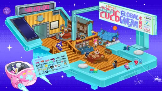 《闪避刺客》参与全球游戏创作节GGJ2026xCiGA中国区报名开启