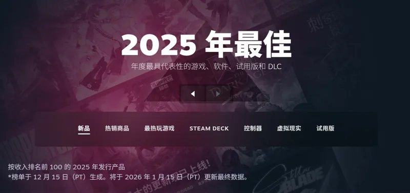 《战地6》2025年Steam收入铂金级-年度收入榜单揭晓
